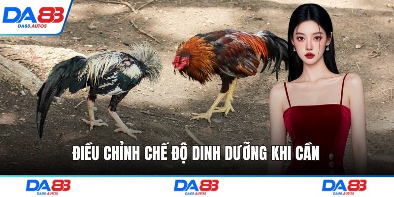 Điều chỉnh chế độ dinh dưỡng khi cần